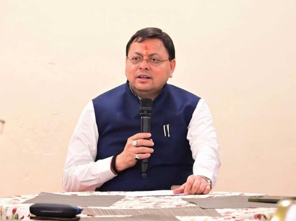 चम्पावत दौरे को लेकर मुख्यमंत्री पुष्कर सिंह धामी की फाइल फोटो।