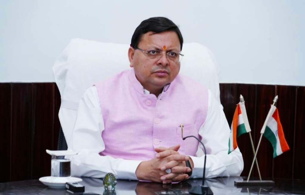 कैबिनेट बैठक से पहले मुख्यमंत्री पुष्कर सिंह धामी की फाइल फोटो
