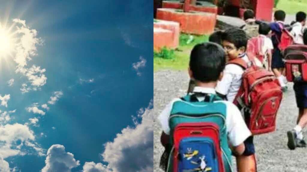 गर्मी के चलते बदले गए स्कूल समय को दर्शाता प्रतीकात्मक चित्र।