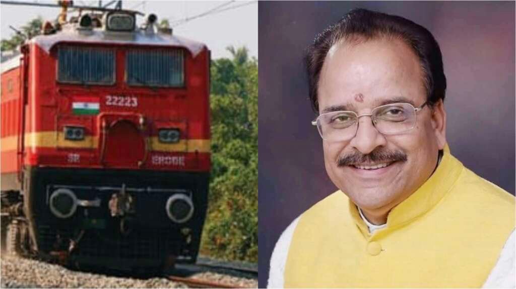 सांसद अजय भट्ट ट्रेन संबंधी निर्णय पर जानकारी साझा करते हुए।