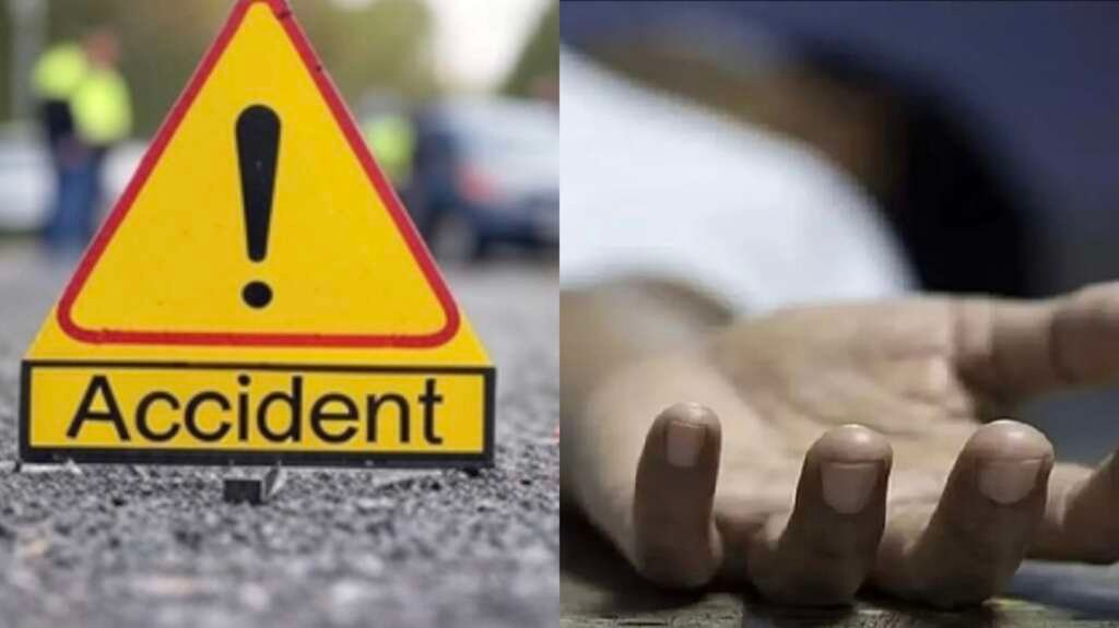 NH-109 गोरापड़ाव सड़क हादसे में 12वीं के छात्र की मौत के बाद दुर्घटनास्थल की सांकेतिक तस्वीर।