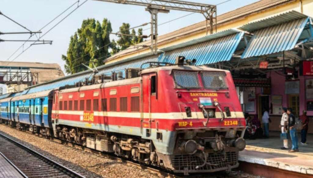 प्रतीकात्मक तस्वीर में ट्रेन।