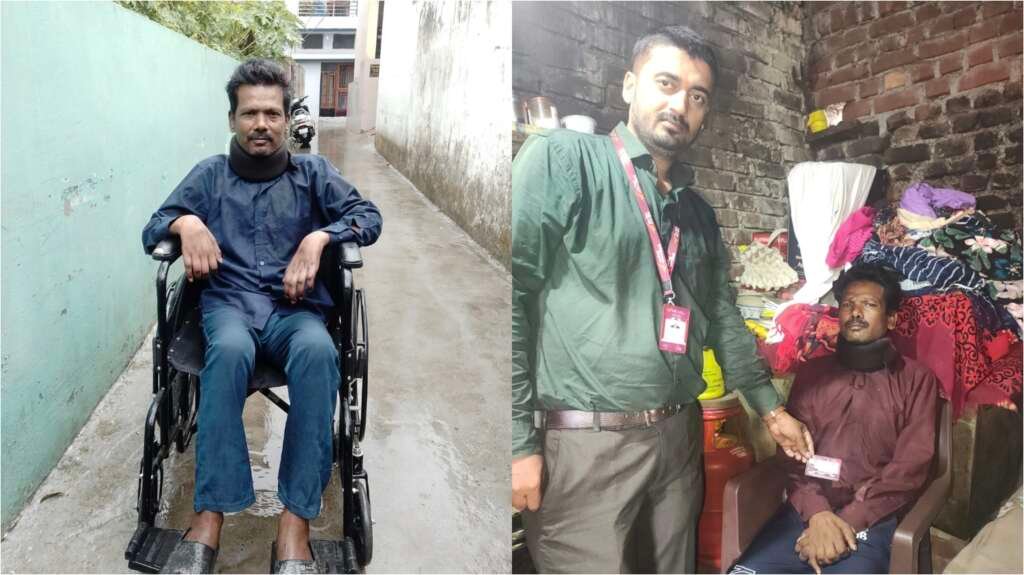 देहरादून में जिलाधिकारी डॉ. आशीष चौहान की पहल से दिव्यांग सुनील चन्द्र को व्हीलचेयर, पेंशन और बैंक खाते की सुविधा मिली।