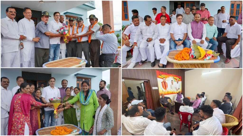 लालकुआं में जनसंवाद कार्यक्रम के दौरान क्षेत्रवासियों की समस्याएं सुनते कैबिनेट मंत्री सौरभ बहुगुणा।