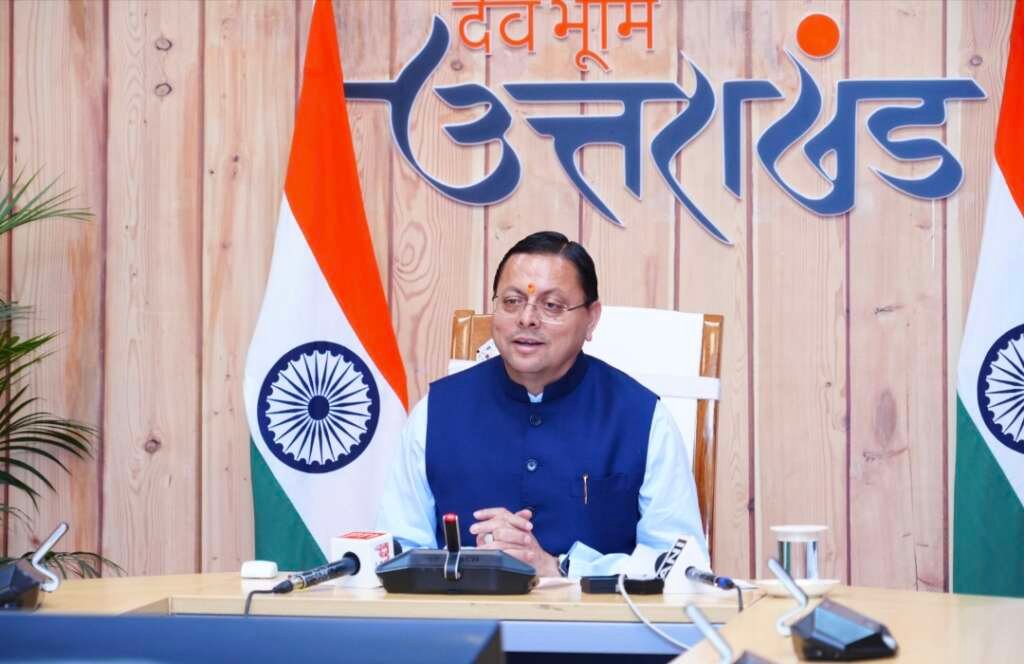 उत्तराखंड में संस्कृत आयोग गठन की तैयारी पर मुख्यमंत्री पुष्कर सिंह धामी की फाइल फोटो।