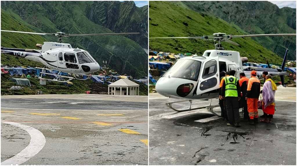 केदारनाथ धाम में श्रद्धालु की तबीयत बिगड़ने पर रेस्क्यू टीम ने एयरलिफ्ट कर एम्स ऋषिकेश भेजा।