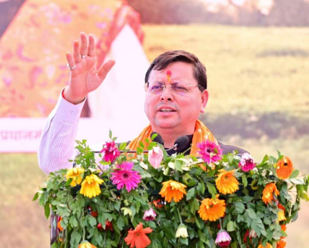 मुख्यमंत्री पुष्कर सिंह धामी की फाइल फोटो।