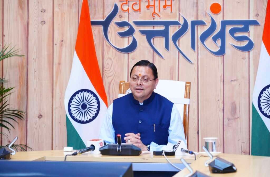 मुख्यमंत्री पुष्कर सिंह धामी की फाइल फोटो।