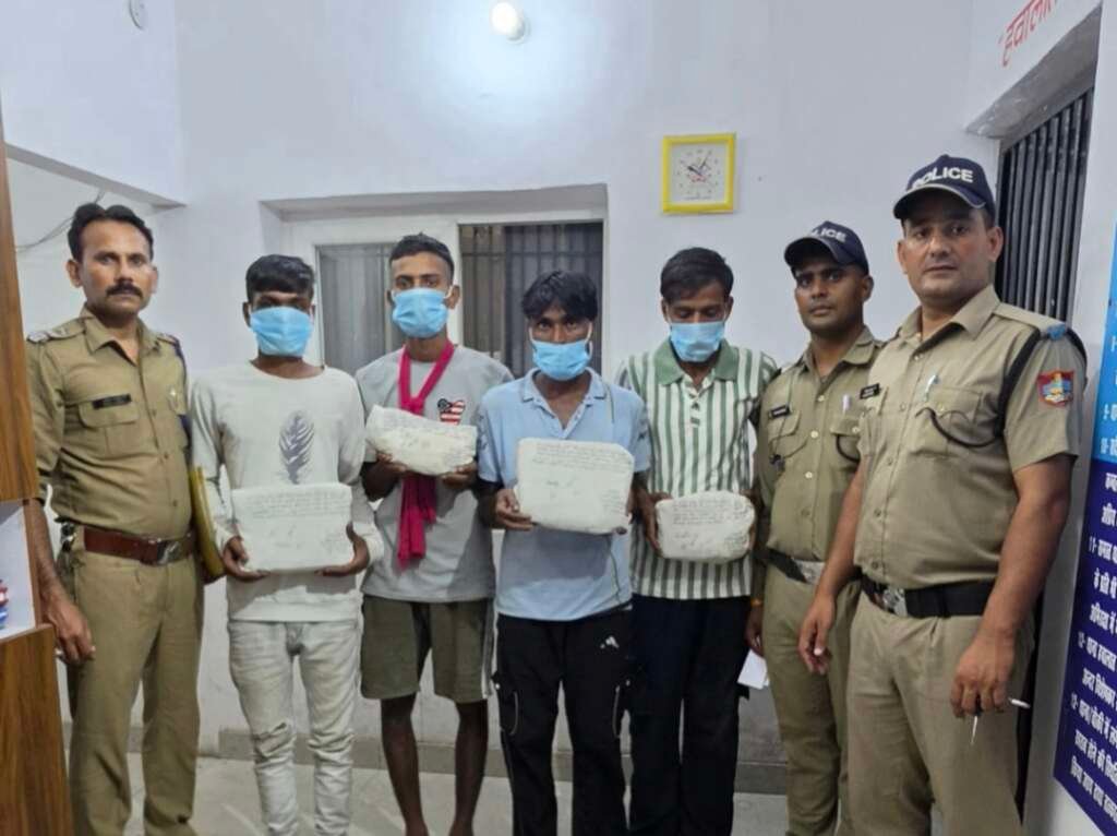 बनभूलपुरा पुलिस द्वारा नशीले इंजेक्शनों के साथ चार आरोपियों की गिरफ्तारी