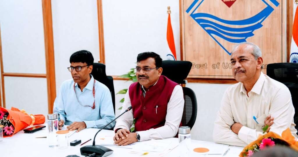 नीति आयोग के सदस्यों और उत्तराखंड शासन के वरिष्ठ अधिकारियों की बैठक