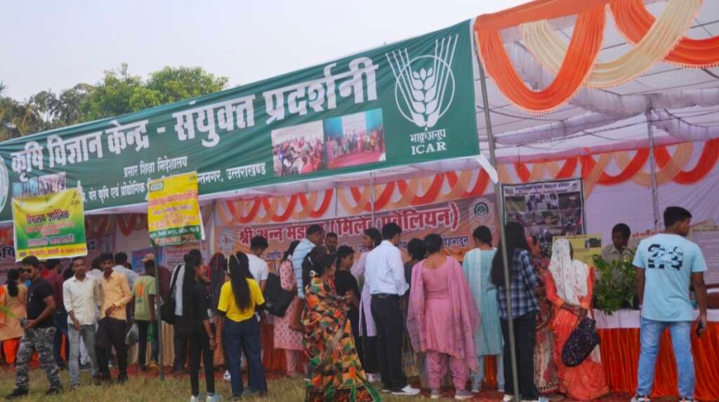 पंतनगर किसान मेले का दृश्य