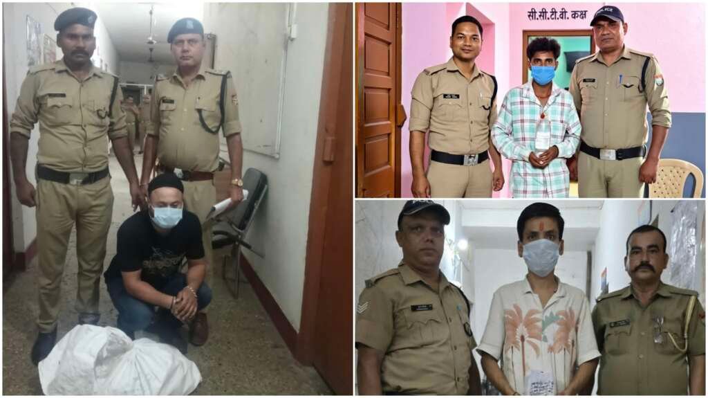 हल्द्वानी-लालकुआं में पुलिस द्वारा बरामद अवैध शराब