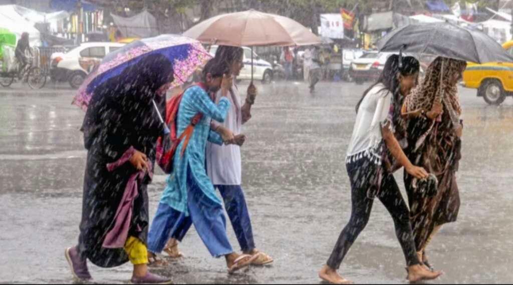 उत्तराखंड में बारिश के बीच बदले मौसम का दृश्य।