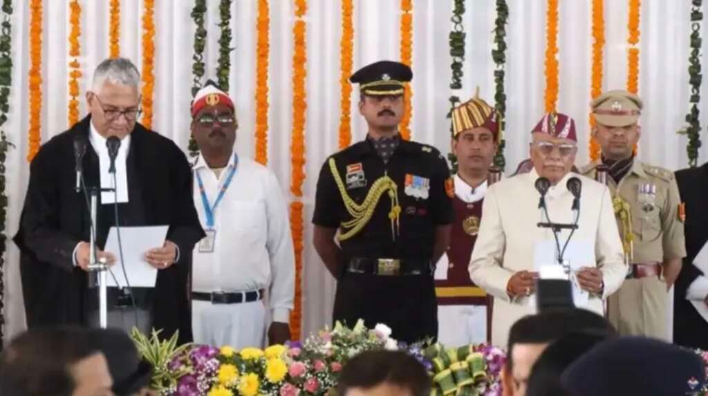 लोक भवन देहरादून में राज्यपाल डॉ. ढाल सिंह बिसेन का शपथ ग्रहण समारोह